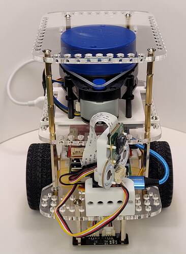 09 GoPiGo3 Robot - Front side with YDLIDAR-X4 COMPONENT (#1 orientation)