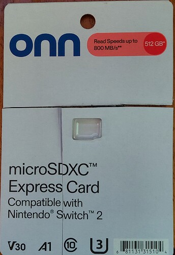 512 gig MicroSD Express Card