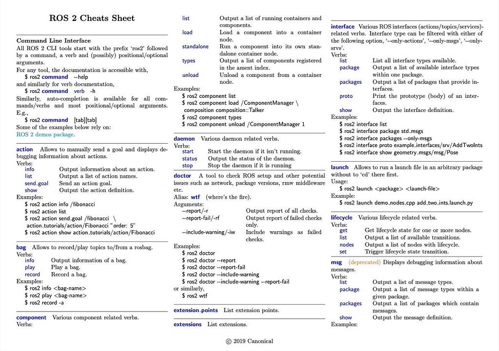 ROS2 CLI Cheat Sheet To Use With Your ROS2 GoPiGo3 - GoPiGo - Modular ...