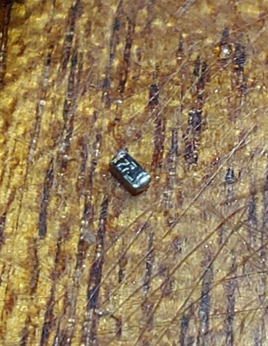 220 ohm resistor with part of the top cracked off